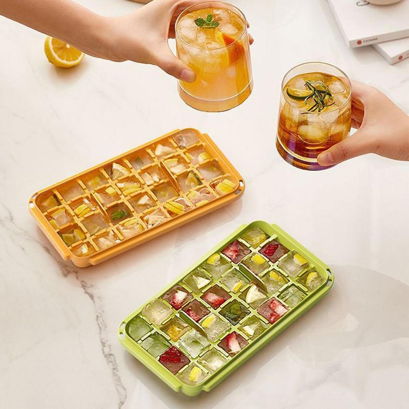 28 56 Grids Reusable Ice Mold Ice Cubes Tray DIY Moulds Ice Cubes Maker Release Homemade Ice Cubes Tray Mold Home Ice Making Tool 7ef29cd7-8e68-42da-ad3a-6fd60ce212ac