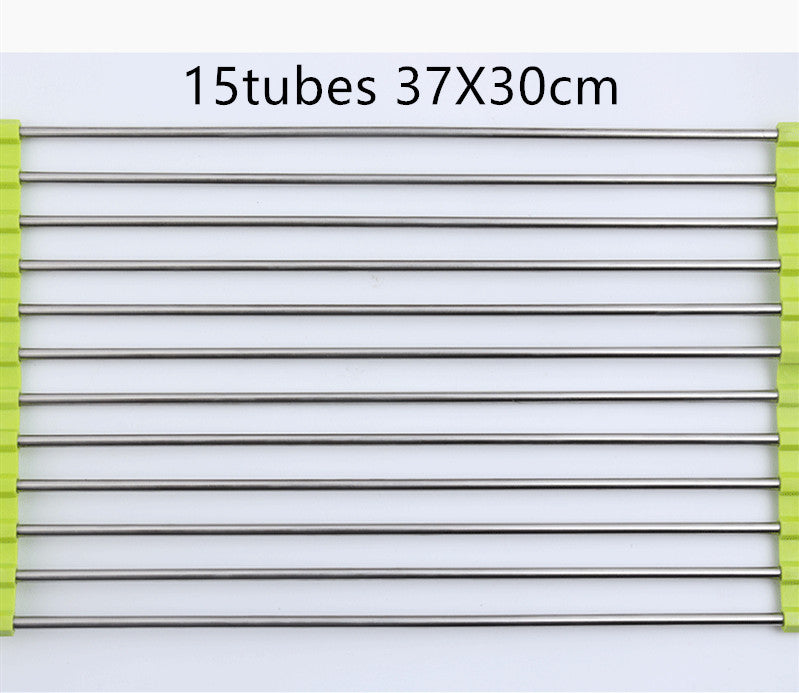 Folding Kitchen Drain Sink Rack Stainless Steel 7f548f53-d23a-4de1-8005-3fe2879952b9