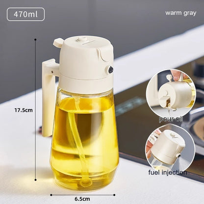 Perfect for Cooking, BBQ, Salad & Air Fryer. 2-in-1 design – Use it for Olive Oil, Vinegar, Soy Sauce & More!