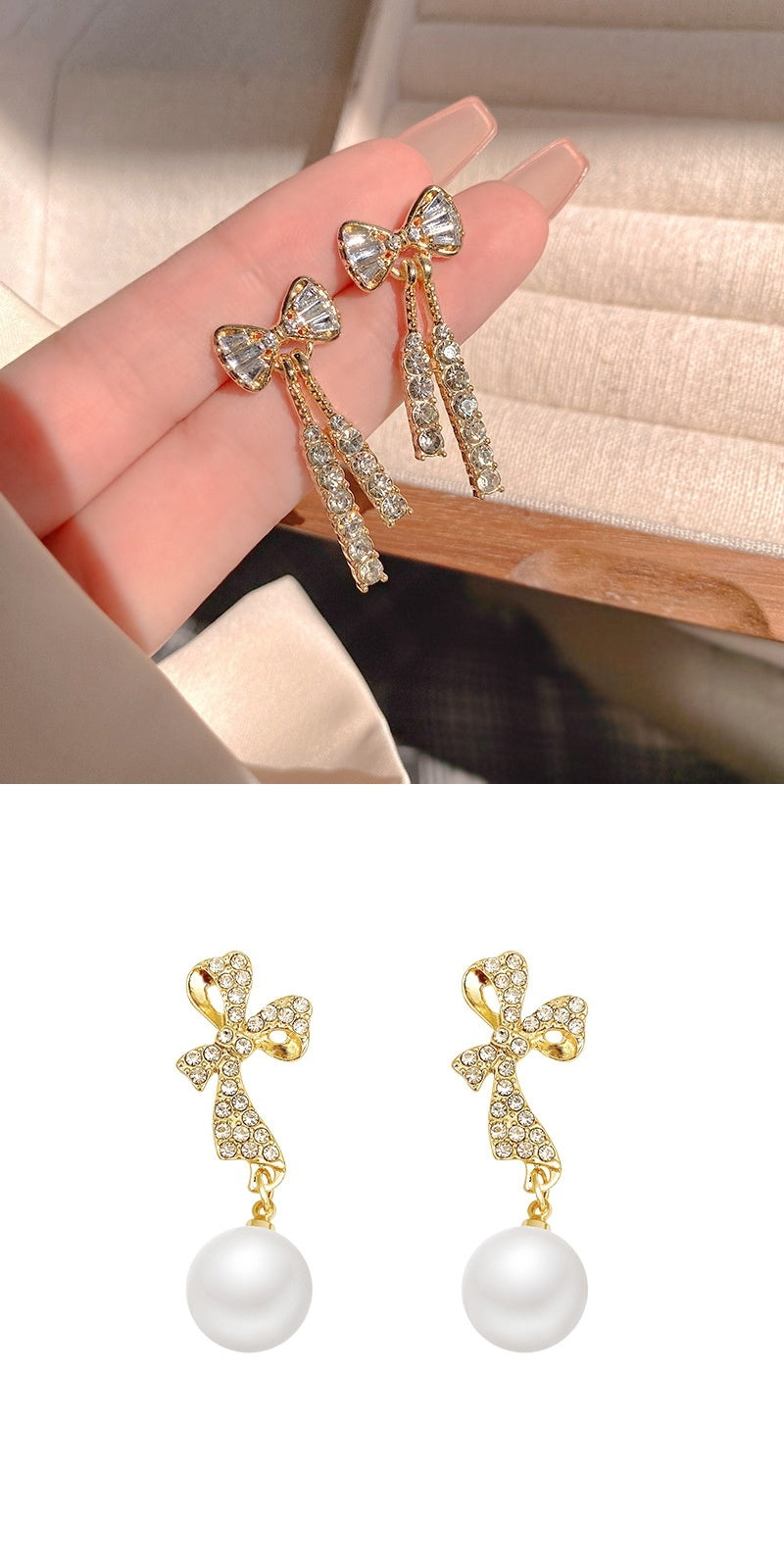 INS Butterfly Earrings With Rhinestones Fashion Temperament Jewelry 7ffd9197-f79b-4ef4-9d46-a500ff151cda