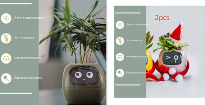 Smart Planter Endless Fun Over 49 Rich Expressions 7 Smart Sensors And AI Chips Make Raising Plants Easy And Fun - NOMAN STORE LLC