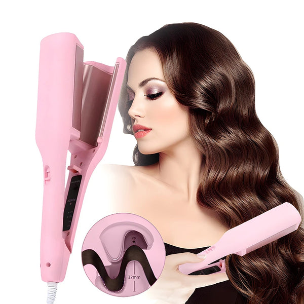 Hair Curling Iron 32mm Deep Wave Hair Curler 4 Temperature Adjustable Fast Heating Crimping Iron Styler Wand For All Hair Style 80e434a3-3d03-48fc-9440-31102fae918c
