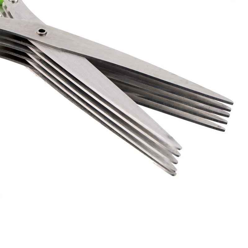 Multifunctional Multi-layer Green Onion Scissors Stainless Steel Onion Cutting Knife Herb Seaweed Spice Scissors Kitchen Scissor Kitchen Gadgets 810c2a74-409c-4fc2-b6f4-68090679def1