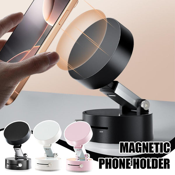 Foldable Magnetic Vacuum Car Phone Holder Foldable Suction Cup With Suction Cup Hands-Free Navigation For Smart Phone 813af16b-a3fa-44a1-9dd6-32cce356a9ed