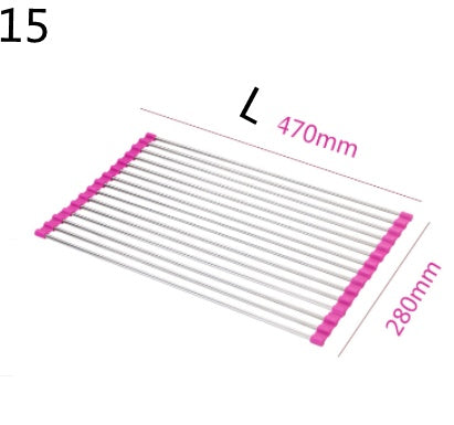 Folding Kitchen Drain Sink Rack Stainless Steel 814b27a4-9f4d-4aba-9474-bf21916d96c8