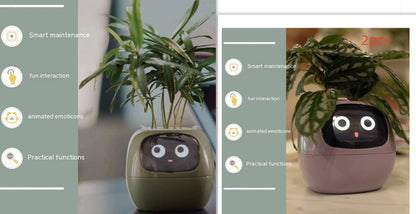 Smart Planter Endless Fun Over 49 Rich Expressions 7 Smart Sensors And AI Chips Make Raising Plants Easy And Fun - NOMAN STORE LLC