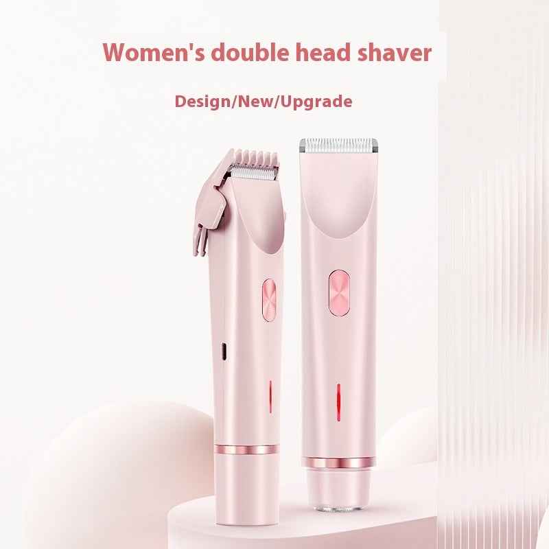 2 In 1 Hair Remover Women's Double Head Shaver Private Pubic Hair Trimmer Electric Razor Wet Dry Electric Body Hair 81fb083e-ed03-4a6c-8c34-28f157e90e84_trans