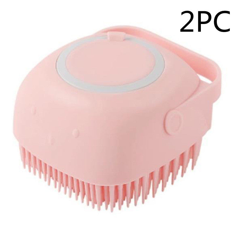 Silicone Dog Bath Massage Gloves Brush Pet Cat Bathroom Cleaning Tool Comb Brush For Dog Can Pour Shampoo Dog Grooming Supplies 823bb39a-7547-44d1-8507-efd86448930b
