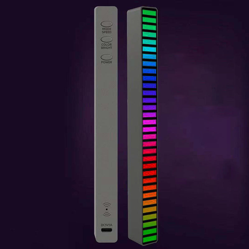 New Car Sound Control Light RGB Voice-Activated Music Rhythm Ambient Light With 32 LED 18 Colors Car Home Decoration Lamp - NOMAN STORE LLC