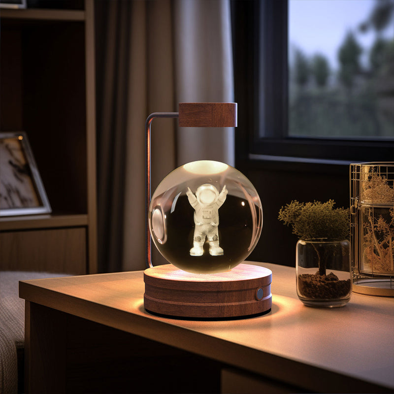Crystal Ball Cosmic Dinosaur Indoor Night Light USB Power Warm Bedside Light Birthday Gift Night Lamp 82bef123-5be0-44a5-a030-ed3f15332f68