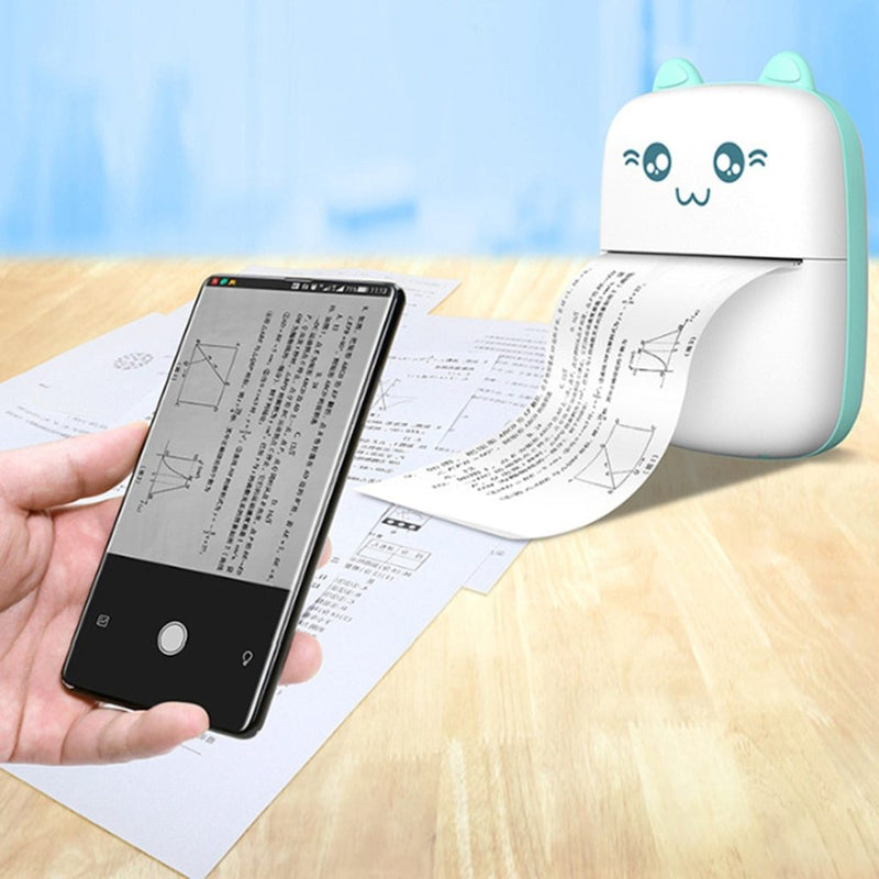 Mini Printer Portable Mini Bluetooth WiFi New Wrong Printer Mobile Phone Photo Title Note Hot Print Pocket Student Error Label Printer 839619619958