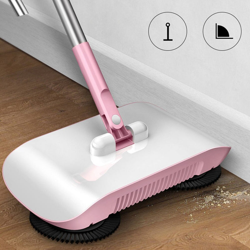 Hand Push Sweeper Household Broom Dustpan Mop Floor All-in-one Machine Gift Mop Sweeper 853953226730