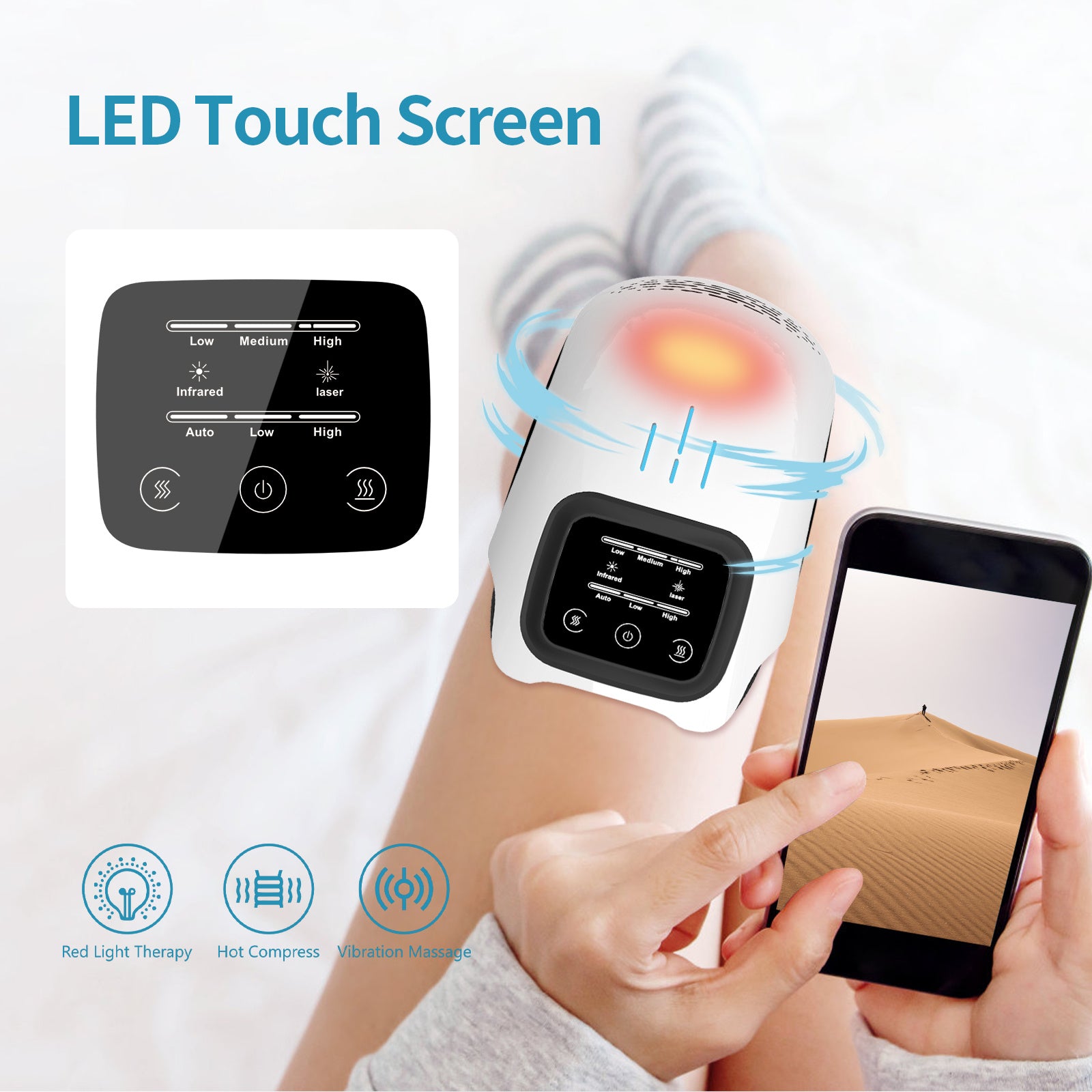 Intelligent Knee Massager Electric Knee Physiotherapy - NOMAN STORE LLC