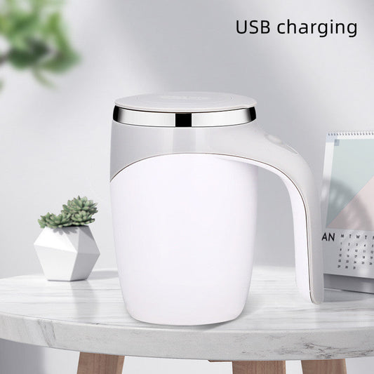 Rechargeable Model Automatic Stirring Cup Coffee Cup High Value Electric Stirring Cup Lazy Milkshake Rotating Magnetic Water Cup - NOMAN STORE LLC