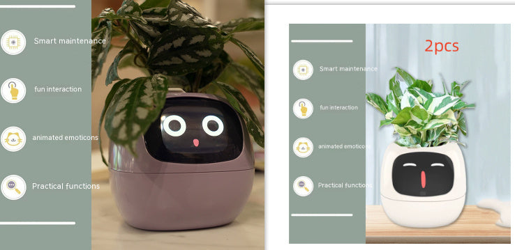 Smart Planter Endless Fun Over 49 Rich Expressions 7 Smart Sensors And AI Chips Make Raising Plants Easy And Fun - NOMAN STORE LLC