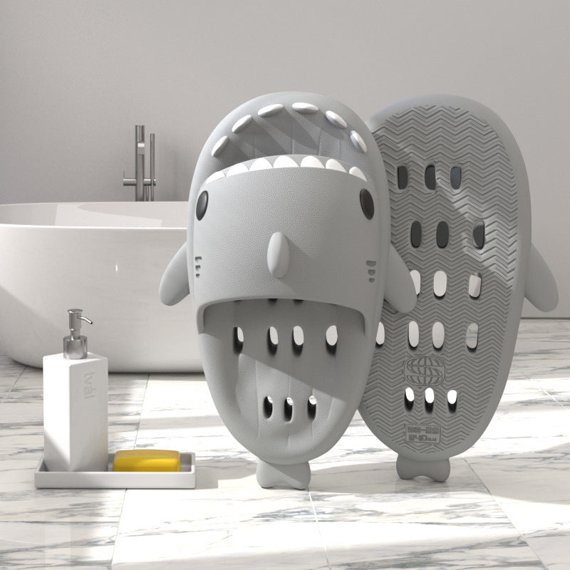 Shark Slippers With Drain Holes Shower Shoes For Women Quick Drying Eva Pool Shark Slides Beach Sandals With Drain Holes 87322817-0126-4a72-9a5f-43eb2322a4aa
