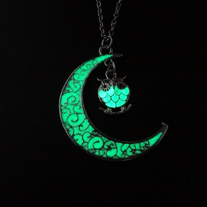 Glowing Pendant Necklaces Silver Plated Chain Necklaces 8803678307966