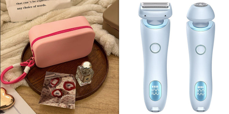2 In 1 Hair Removal Epilator USB Rechargeable Trimmer Women Body Razor Face Leg Armpit Bikini Hand Pubic Shaver Hair Remover 90103f4f-a2d7-41d5-91af-55015cf91548