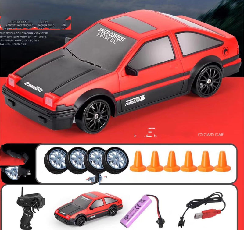 Car 4WD RC Drift Car Toy Remote Control GTR Model AE86 Vehicle Car RC Racing Car Toy For Children Christmas Gifts