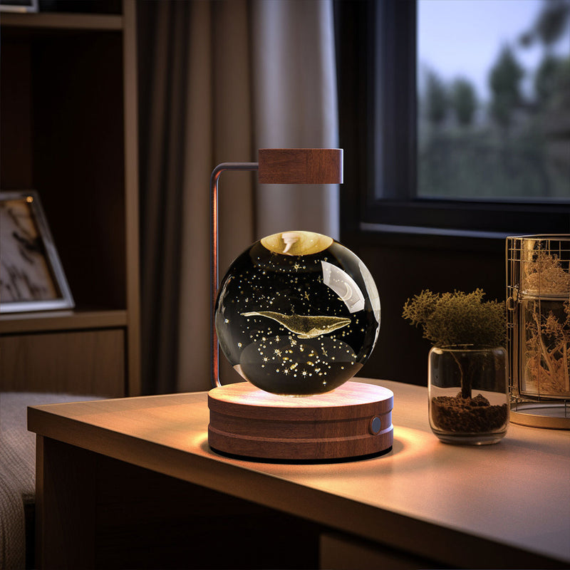 Crystal Ball Cosmic Dinosaur Indoor Night Light USB Power Warm Bedside Light Birthday Gift Night Lamp 90fa63f2-83bd-4b89-9dba-c0fdb1d0a47a