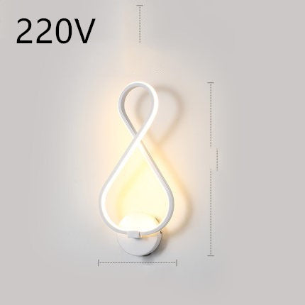 led wall lamp nordic minimalist bedroom bedside lamp 9113663e-d878-40ab-b4e2-86b86f83d6fa