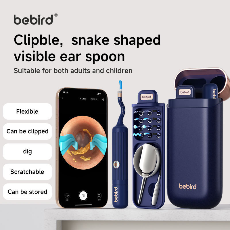 Bebird EarSight Plus Earwax Removal Tool Ear Canal Cleaner, Equipped With A Camera For Ear Nose Throat Examination. - NOMAN STORE LLC
