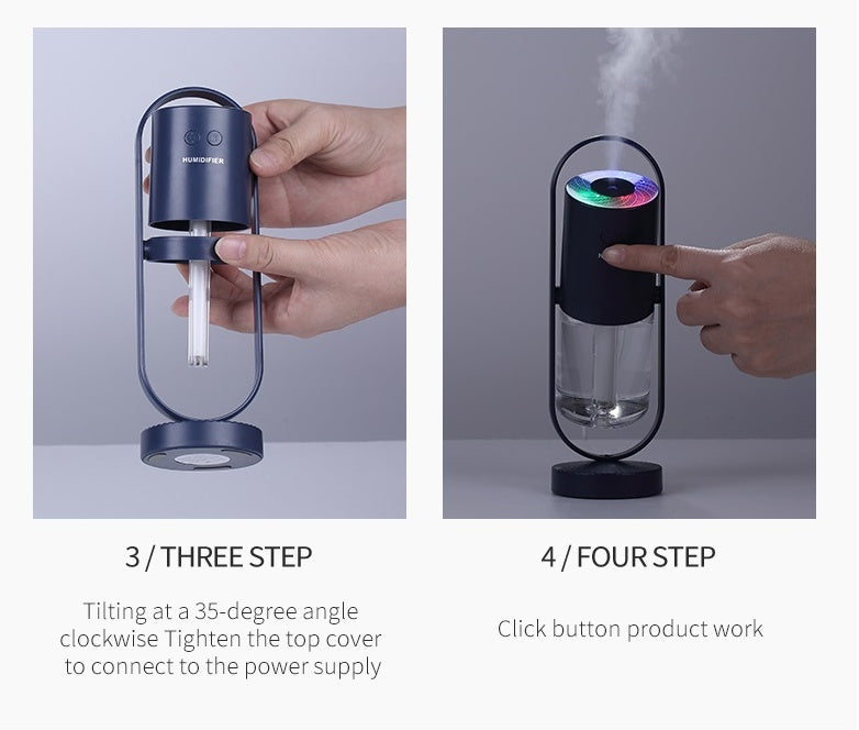 Magic Shadow USB Air Humidifier For Home With Projection Night Lights Ultrasonic Car Mist Maker Mini Office Air Purifier 923695163844