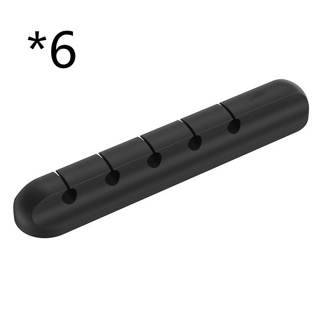 Silicone USB Cable Winder Desktop Cable Organizer Management Multipurpose Clips Cables Protector For Wired Headphones 92445f5c-153f-4c74-af03-3d59a73a968e