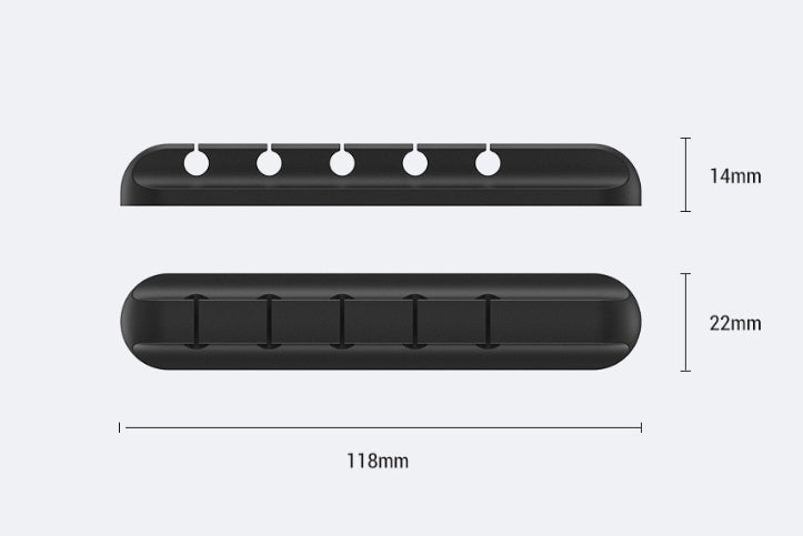 Silicone USB Cable Winder Desktop Cable Organizer Management Multipurpose Clips Cables Protector For Wired Headphones 937559329179