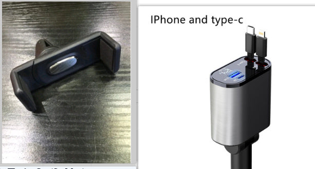 Metal Car Charger 100W Super Fast Charging Car Cigarette Lighter USB And TYPE-C Adapter - NOMAN STORE LLC