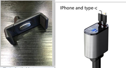 Metal Car Charger 100W Super Fast Charging Car Cigarette Lighter USB And TYPE-C Adapter - NOMAN STORE LLC