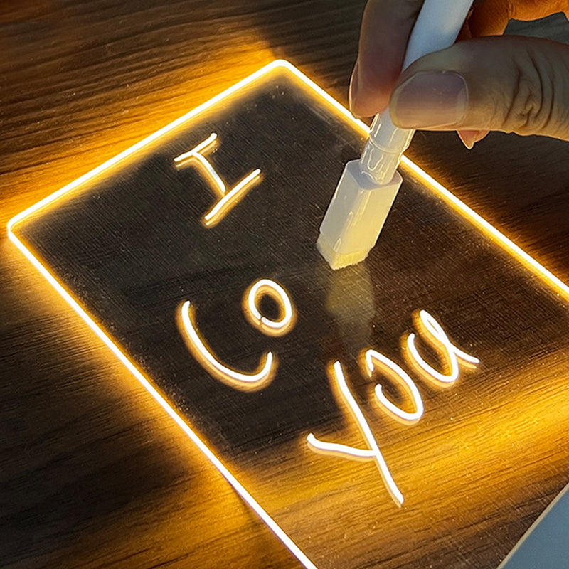 Creative Note Board Creative Led Night Light USB Message Board Holiday Light With Pen Gift For Children Girlfriend Decoration Night Lamp 99976ad5-28a2-4b16-bb56-e5d69c2fc698