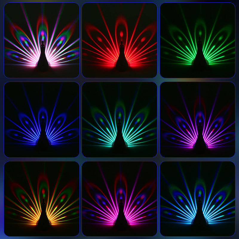 Peacocks Wall Lamp Colorful Ambient Lighting Modern Creative Atmosphere 3D Body Animal Lighting Lustre For Bedroom 9a5a4ce0-8918-4b68-be0d-eff6dc413e94