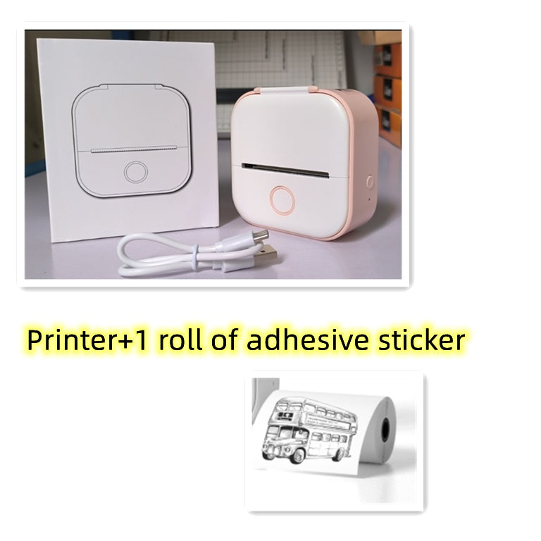 Portable Mini Thermal Label Printer Home Photo Printer Student Wrong Question Printer Bluetooth-compatible Mini Label Printer Price Tag 9ae50f7e-892f-4545-ad8d-bd8ac04c4532