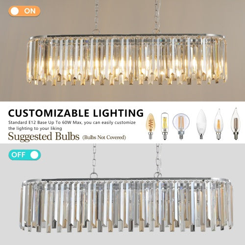 Modern Oval Crystal Chandelier Luxury Home Decor Fixtures - No Bulbs Unavailable Platform- Temu 9c4d9ba1-33fa-46cc-980b-7f4f639d3d9c