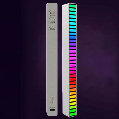 New Car Sound Control Light RGB Voice-Activated Music Rhythm Ambient Light With 32 LED 18 Colors Car Home Decoration Lamp - NOMAN STORE LLC