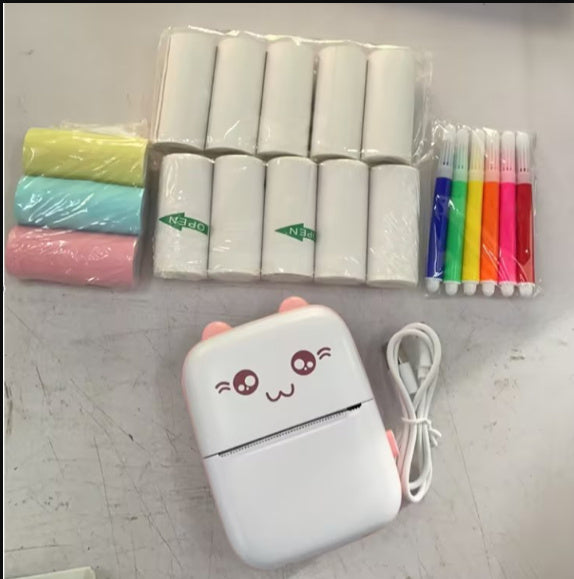 Mini Printer Portable Mini Bluetooth WiFi New Wrong Printer Mobile Phone Photo Title Note Hot Print Pocket Student Error Label Printer 9d12f930-1029-4d67-a57f-f776d3ce6377