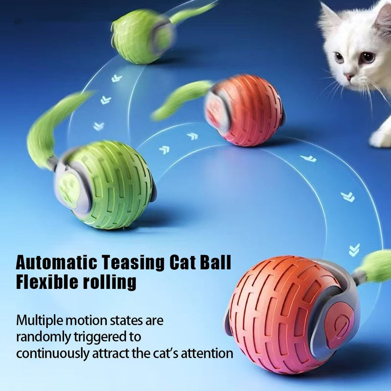 New Interactive Cat Toys Ball Auto Electric Rolling Ball Toys For Cat Kitty Pets Smart Automatic Teaser USB Rechargeable Cat Toy Pet Products 9f4004d0-0974-4aca-b8ef-702a15eef780