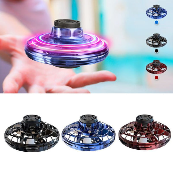 Mini Fingertip Gyro Interactive Decompression Toy Drone LED UFO Type Flying Helicopter Spinner Toy Kids a04fc83d-ef57-46f7-98f6-8b8a930b1297