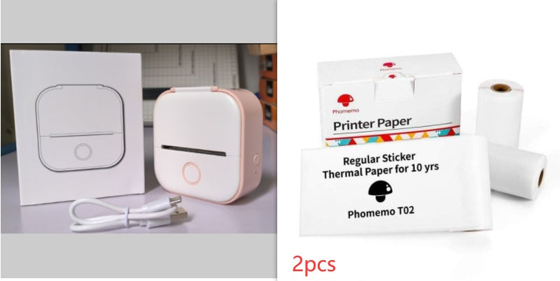 Portable Mini Thermal Label Printer Home Photo Printer Student Wrong Question Printer Bluetooth-compatible Mini Label Printer Price Tag a3277364-5237-416b-80b7-9f478669d903