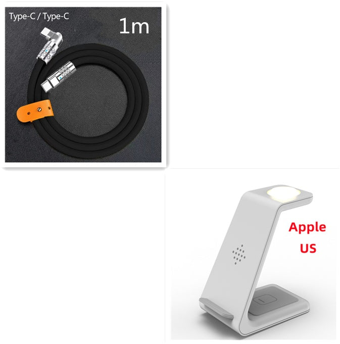 3 In 1 Fast Charging Station Wireless Charger Stand Wireless Quick Charge Dock For Phone Holder a6dd3b8b-5211-47f6-b90e-c3762667f433