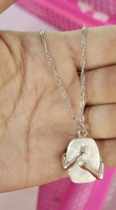 Unique Square Baroque Pearl Couple Pendant Necklace Valentines Day Lover Gift Party Jewelry a6e5f1e9-fa6f-470f-94ad-32d50ec636f1