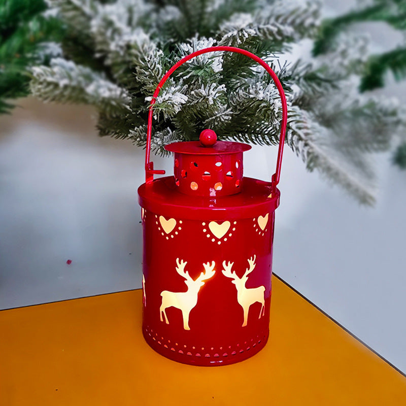 Christmas Candle Lights LED Small Lanterns Wind Lights Electronic Candles Nordic Style Creative Holiday Decoration Decorations - NOMAN STORE LLC