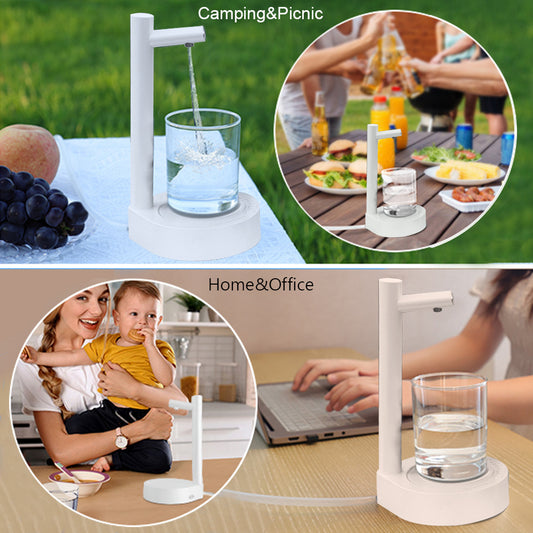 Desk Dispenser Electric Water Gallon Automatic Water Bottle Dispenser Rechargeable Water Dispenser - NOMAN STORE LLC