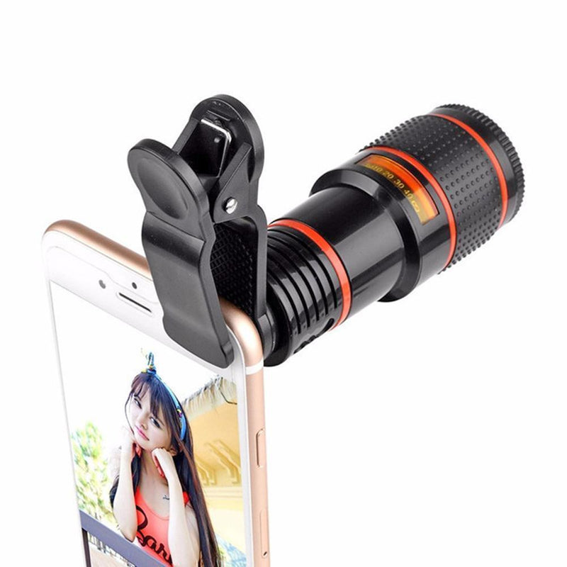 HD 8X Clip On Optical Zoom Telescope Camera Lens For Universal Mobile Cell Phone a8c9bdcf-877d-4e5a-b714-75ba952438a8