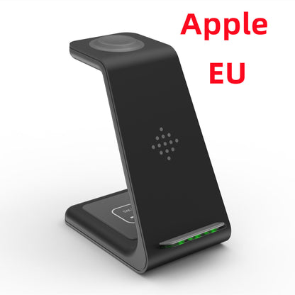 3 In 1 Fast Charging Station Wireless Charger Stand Wireless Quick Charge Dock For Phone Holder - NOMAN STORE LLC