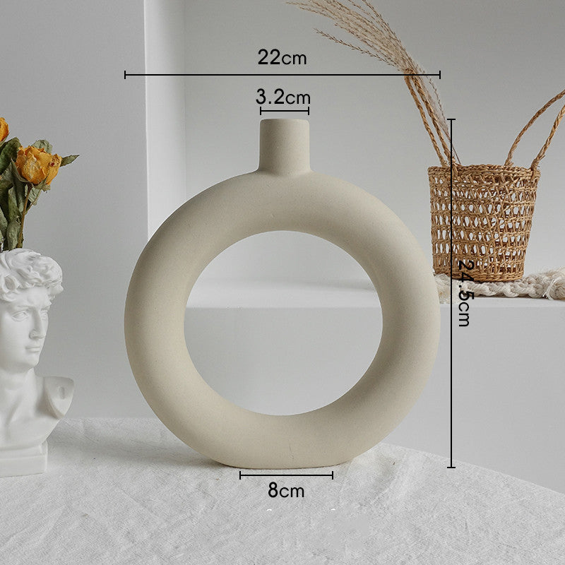 Simplicity Ceramic Vase Dry Flower Arrangement Home Decoration Ornament Living Room Display Art Vases aaae0ac1-5709-4df5-9b08-5b46c264cd18