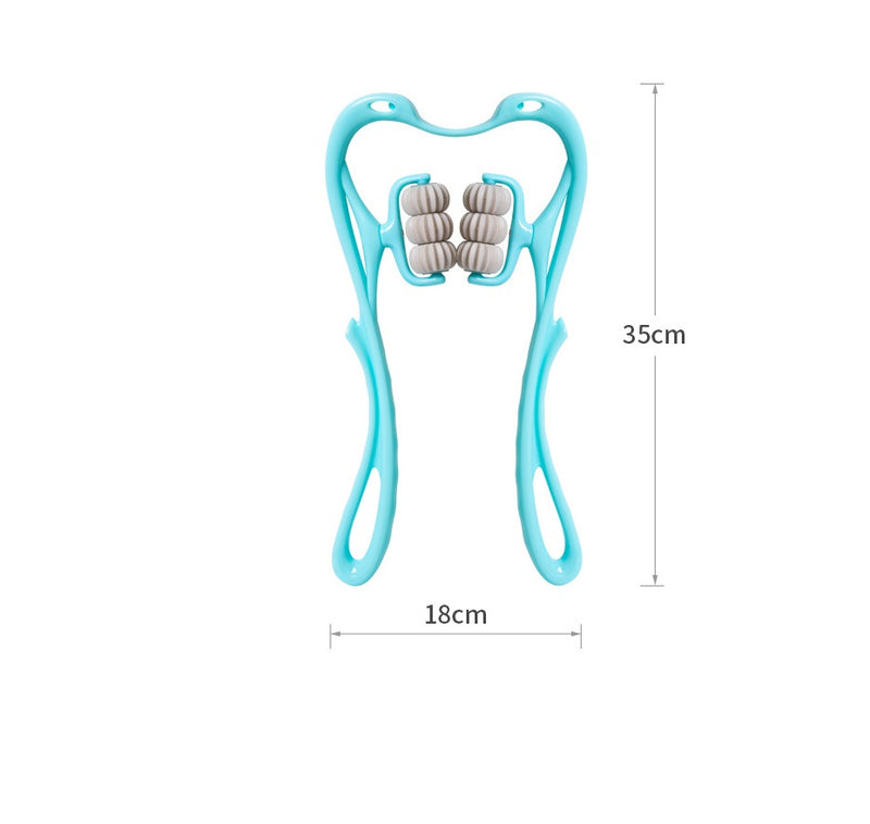 Multifunctional Manual Six-wheel Neck Massager Massage Relieve Roller Massage Tool ab211fe7-fa1a-4e74-add9-e550de575700