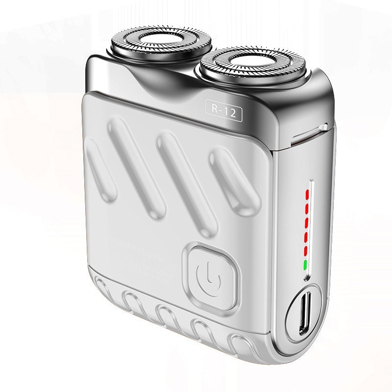 Portable Rotary Dual Ring Electric Shaver Men Travel Mini Shaver Double Floating Magnetic Blade Head Rechargeable Pocket Razors ae2fe751-965c-4264-8d40-f258103274a7_trans