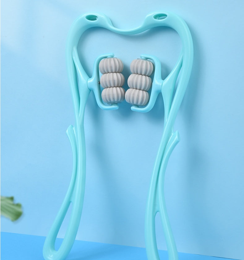 Multifunctional Manual Six-wheel Neck Massager Massage Relieve Roller Massage Tool af7c1395-82c1-479f-9312-959f79d33f6a